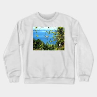 Vashon Ferry on Puget Sound Crewneck Sweatshirt